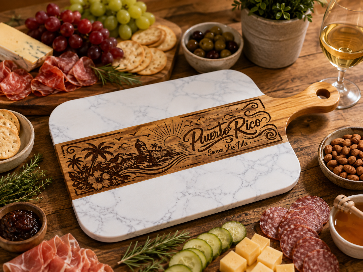 Puerto Rico & Borinquen Charcuterie Board