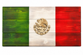 Mexico y Republica Dominicana wooden Flags